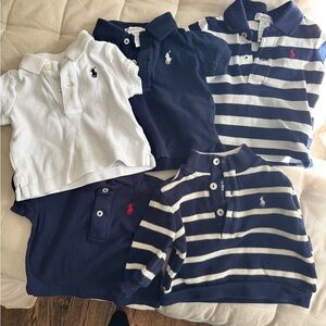 Ralph Lauren Kids Polo Shirt Collection - Navy, White, Striped